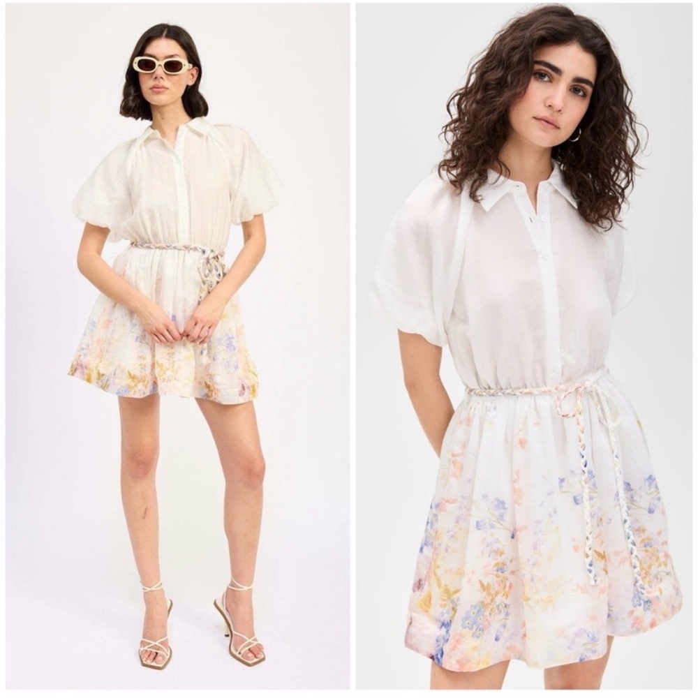 En Saison Taylorann Puff Sleeve Minidress